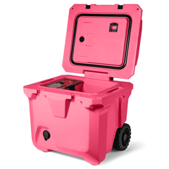 Br Tank 35-Quart Rolling Cooler | Neon Pink