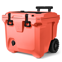 Br Tank 35-Quart Rolling Cooler | Papaya